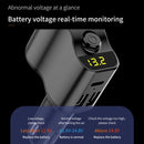 C03 Dual USB Fast Charge Car Charger Voltage Detection with Independent Switch(Black)