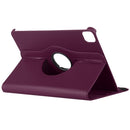 For iPad Pro 12.9 2022 / 2021 / 2020 Litchi Texture Horizontal Flip 360 Degrees Rotation Leather Tablet Case with Holder(Purple)