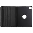 For iPad Pro 12.9 2022 / 2021 / 2020 Litchi Texture Horizontal Flip 360 Degrees Rotation Leather Tablet Case with Holder(Black)