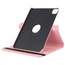 For iPad Pro 12.9 2022 / 2021 / 2020 Litchi Texture Horizontal Flip 360 Degrees Rotation Leather Tablet Case with Holder(Pink)