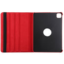 For iPad Pro 12.9 2022 / 2021 / 2020 Litchi Texture Horizontal Flip 360 Degrees Rotation Leather Tablet Case with Holder(Red)