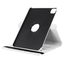 For iPad Pro 12.9 2022 / 2021 / 2020 Litchi Texture Horizontal Flip 360 Degrees Rotation Leather Tablet Case with Holder(White)