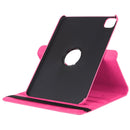 For iPad Pro 12.9 2022 / 2021 / 2020 Litchi Texture Horizontal Flip 360 Degrees Rotation Leather Tablet Case with Holder(Rose Red)