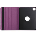 For iPad Pro 11 (2021) / (2020) / iPad Air 2020 10.9 Litchi Texture Horizontal Flip 360 Degrees Rotation Leather Tablet Case with Holder(Purple)