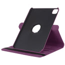 For iPad Pro 11 (2021) / (2020) / iPad Air 2020 10.9 Litchi Texture Horizontal Flip 360 Degrees Rotation Leather Tablet Case with Holder(Purple)
