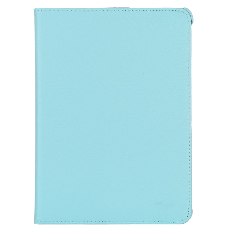 For iPad Pro 11 (2021) / (2020) / iPad Air 2020 10.9 Litchi Texture Horizontal Flip 360 Degrees Rotation Leather Tablet Case with Holder(Light Blue)