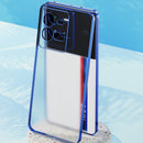 For vivo iQOO 10 Electroplated Frosted Phone Case(Black)