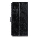 For Huawei P40 Lite / Nova 6 SE Vintage Crazy Horse Pattern PU + Left and Right Open with Photo Frame & Bracket & Positive and Negative Buckle(Black)