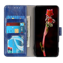 For Huawei P40 Lite / Nova 6 SE Vintage Crazy Horse Pattern PU + Left and Right Open with Photo Frame & Bracket & Positive and Negative Buckle(Blue)