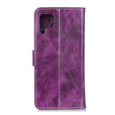 For Huawei P40 Lite / Nova 6 SE Vintage Crazy Horse Pattern PU + Left and Right Open with Photo Frame & Bracket & Positive and Negative Buckle(Purple)