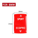 Car Gear Mode Switch Button for BMW 1-Series F20 2012-2018,Left and Right Drive(Red)