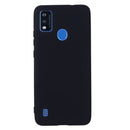 For ZTE Blade A51 2021 Pure Color Liquid Silicone Shockproof Full Coverage Phone Case(Black)