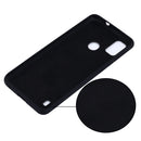 For ZTE Blade A51 2021 Pure Color Liquid Silicone Shockproof Full Coverage Phone Case(Black)