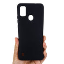 For ZTE Blade A51 2021 Pure Color Liquid Silicone Shockproof Full Coverage Phone Case(Black)