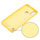 For ZTE Blade A51 2021 Pure Color Liquid Silicone Shockproof Full Coverage Phone Case(Yellow)