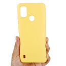 For ZTE Blade A51 2021 Pure Color Liquid Silicone Shockproof Full Coverage Phone Case(Yellow)