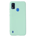 For ZTE Blade A51 2021 Pure Color Liquid Silicone Shockproof Full Coverage Phone Case(Green)