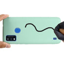 For ZTE Blade A51 2021 Pure Color Liquid Silicone Shockproof Full Coverage Phone Case(Green)