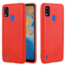For ZTE Blade A51 2021 Pure Color Liquid Silicone Shockproof Full Coverage Phone Case(Red)