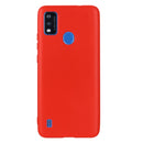 For ZTE Blade A51 2021 Pure Color Liquid Silicone Shockproof Full Coverage Phone Case(Red)
