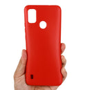 For ZTE Blade A51 2021 Pure Color Liquid Silicone Shockproof Full Coverage Phone Case(Red)