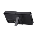 For Samsung Galaxy Z Fold4 King Kong All-round Anti-fall Phone Case with Holder(Black)