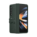 For Samsung Galaxy Z Fold4 King Kong All-round Anti-fall Phone Case with Holder(Green)