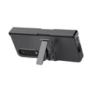 For Samsung Galaxy Z Fold4 King Kong All-round Anti-fall Phone Case with Holder(Grey)
