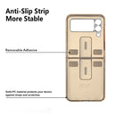 For Samsung Galaxy Z Flip3 5G GKK Handbag Design Leather + PC Phone Case(White)