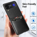 For Samsung Galaxy Z Flip4 5G GKK Litchi Texture Card Slot Phone Case(Blue)