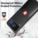 For Samsung Galaxy Z Flip4 5G GKK Litchi Texture Card Slot Phone Case(Black)
