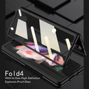 For Samsung Galaxy Z Fold4 5G GKK Litchi Texture Card Slot Phone Case(Black)