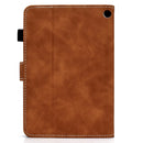 For Amazon Kindle Fire 7 2022 Cowhide Texture Smart Leather Tablet Case(Brown)