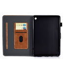 For Amazon Kindle Fire 7 2022 Cowhide Texture Smart Leather Tablet Case(Brown)
