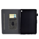 For Amazon Kindle Fire 7 2022 Cowhide Texture Smart Leather Tablet Case(Grey)