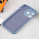 For iPhone 14 Pro Liquid Silicone Magsafe Phone Case (Gray Blue)