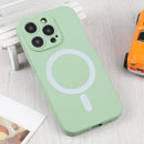 For iPhone 14 Pro Liquid Silicone Magsafe Phone Case (Green)