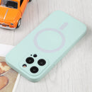 For iPhone 14 Pro Liquid Silicone Magsafe Phone Case (Light Cyan)