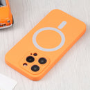 For iPhone 14 Pro Liquid Silicone Magsafe Phone Case (Yellow)