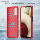 For Samsung Galaxy A04s Brushed Texture Carbon Fiber TPU Case(Red)