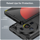 For Xiaomi 12S Ultra Brushed Texture Carbon Fiber TPU Case(Black)