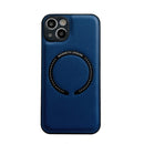 For iPhone 14 Litchi Texture Magsafe Magnetic Phone Case (Blue)