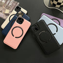 For iPhone 13 Pro Litchi Texture Magsafe Magnetic Phone Case For iPhone 14 Pro(Sierra Blue)