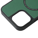 MagSafe Magnetic Holder Leather Back Phone Case For iPhone 12 Pro(Purple)