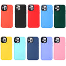 For iPhone 14 Black Lens Frame TPU Phone Case (Lake Blue)