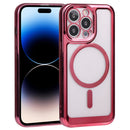 MagSafe Electroplating TPU Phone Case For iPhone 14 Pro(Red)