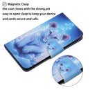 For iPhone 14 3D Colored Drawing Flip Leather Phone Case (Leopard)