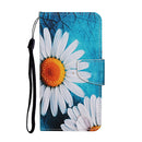 For iPhone 14 Pro 3D Colored Drawing Flip Leather Phone Case(Chrysanthemum)