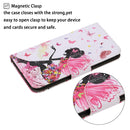 For iPhone 14 Pro 3D Colored Drawing Flip Leather Phone Case(Dance Girl)
