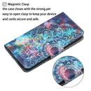 For iPhone 14 Pro 3D Colored Drawing Flip Leather Phone Case(Star Mandala)